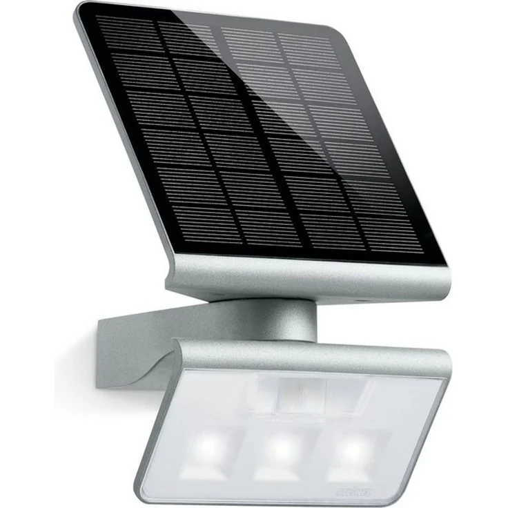 LED-Solarleuchte XSolar L-S silber, 140° Bewegungsmelder, 8 m Reichweite, Außenwandleuchte für Garten, Terrasse – Bild 4