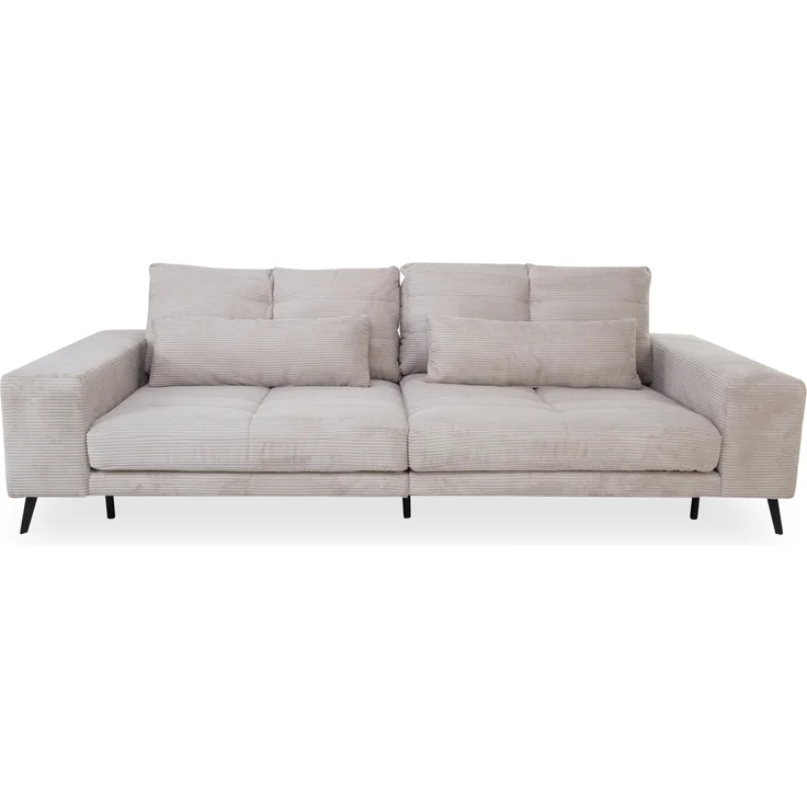Big Sofa Husum / Helmond, Stoff, Grau, 286 x 90 x 124 cm – Bild 3