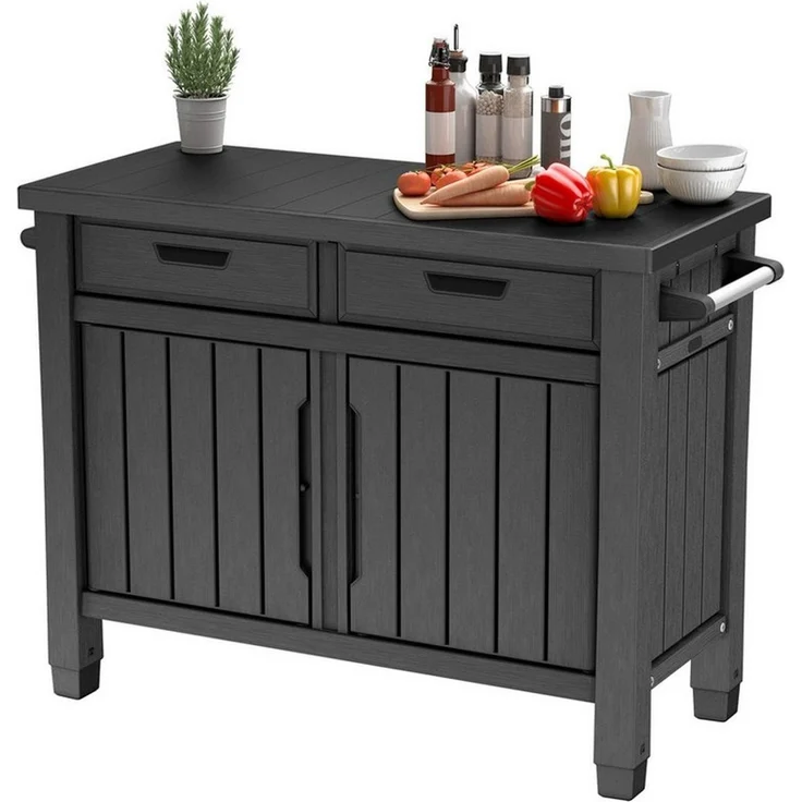 Keter Grillablagetisch "Unity XL Entertainment" 250 L Anthrazit Service-Tisch Gartentisch – Bild 5