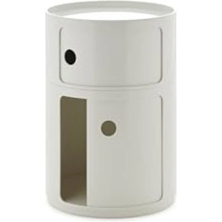 Kartell Componibili Big, Container 2-fächer, Durchmesser 42 cm, Weiss – Bild 2