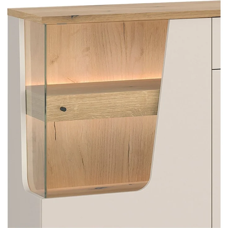 Lomadox Sideboard CARMONA-129, 190 cm breit in Kaschmir & Eiche, 4 Türen & 1 Schublade – Bild 1