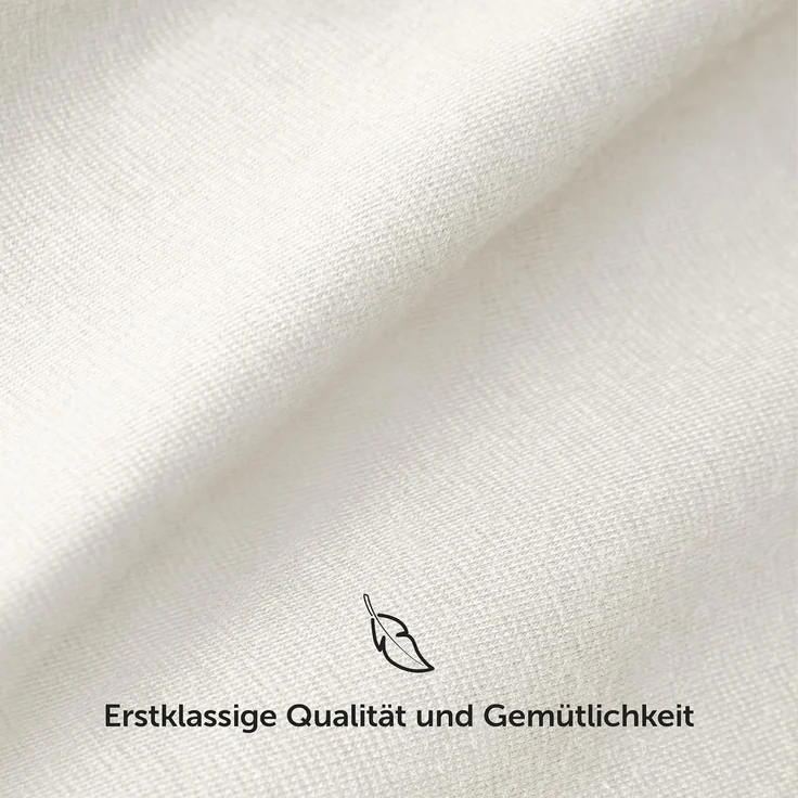 Blumtal Luxus Spannbettlaken 180x200 cm Boxspringbett 2er Set bis 40cm Höhe - Oeko-Tex Zertifizierte Baumwoll Bettlaken 180x200 Boxspringbett - Spannbettlaken 180x200 cm Baumwolle - Ivory – Bild 7