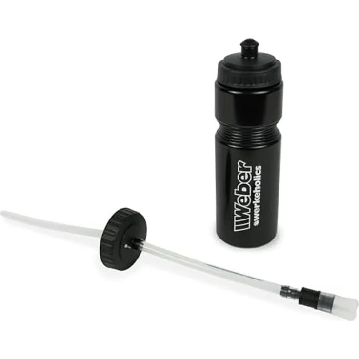 Weber GmbH Trinkflasche mit Schlauch Fahrradflasche, Inhalt 750ml, incl. Schraubdeckel mit Push-Pull Verschluss, Motorrad – Bild 2