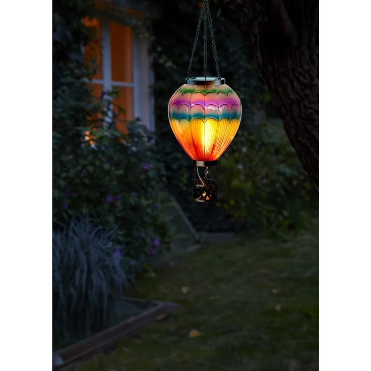 Northpoint LED Gartenleuchte Heißluftballon Windlicht Außenbereich Garten – Bild 3