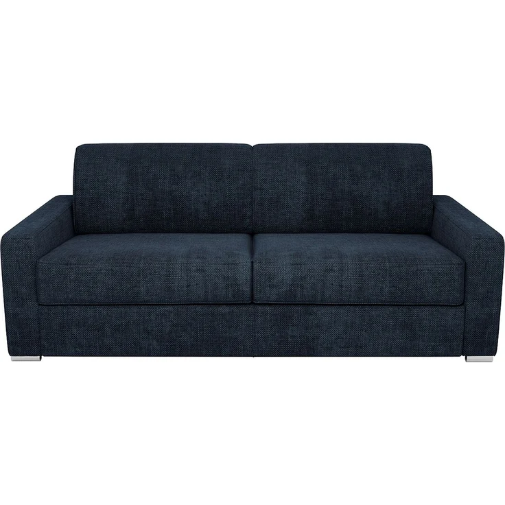 Vente-unique - CALITO - Schlafsofa - Plastik - Kunststoff (PVC), Metall - Blau - 214 x 223 x 85 cm – Bild 4