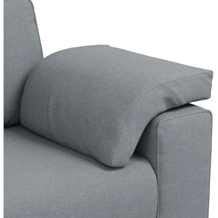 vidaXL 3-Sitzer-Sofa Hellgrau 220 cm Stoff 4105237 – Bild 5