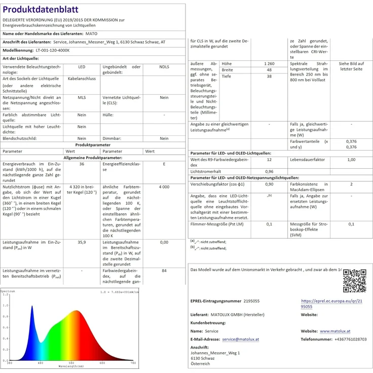 MATO 2x Feuchtraumleuchte LED 120cm - Wasserdicht IP65, 36W, 4320lm - 4000K Neutralweiß - Verknüpfbare Feuchtraumlampe - Wannenleuchte, Kellerleuchte, Garagenlampe, Werkstatt Deckenleuchte Lang – Bild 7