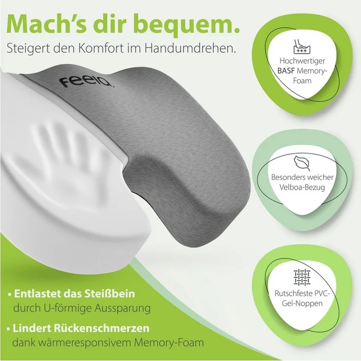 feela Sitzkissen 202 101, Orthopädisches Sitzkissen – Bild 2