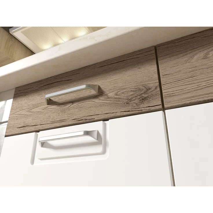 ECONO 22D – Unterschrank 80 cm mit 3 Schubladen, Weiß Hochglanz – Bild 2