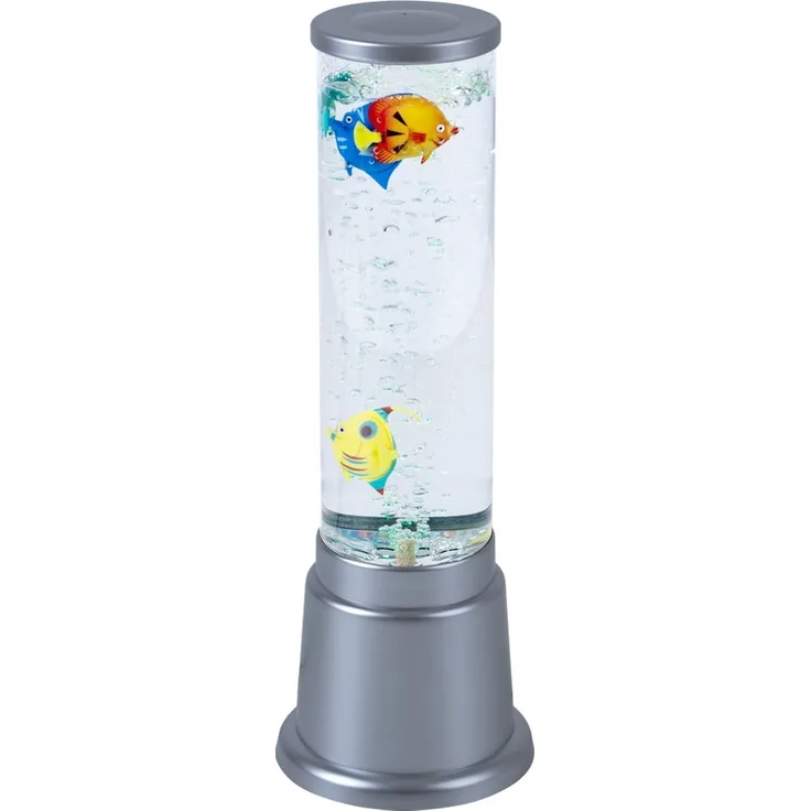 RGB LED Wassersäule mit Deko-Fischen, Farbwechsler