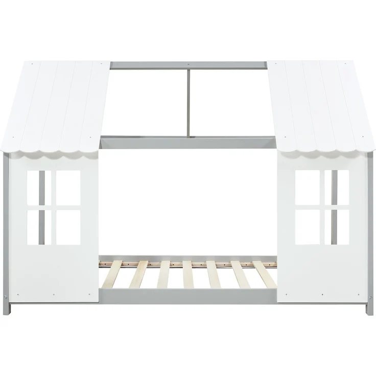 Halboffenes Kinderbett Tostedt 90x200cm Grau/Weiß [en. casa] – Bild 5