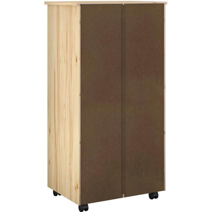 vidaXL Rollschrank MOSS 53 x 39 x 103 cm Massivholz Kiefer Braun 42032395 – Bild 6