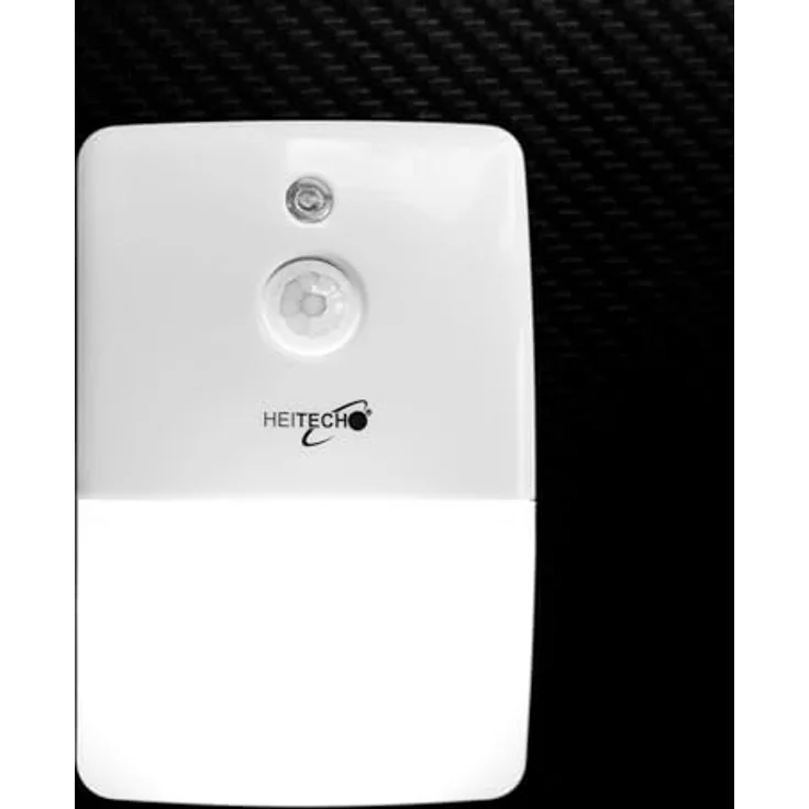 HEITECH Nachtlicht mit Bewegungsmelder, 2 Stück LED, 150 Lumen, Batteriebetrieben, inkl. 3x AAA Batterien, Automatikmodus, Wandmontage – Bild 3