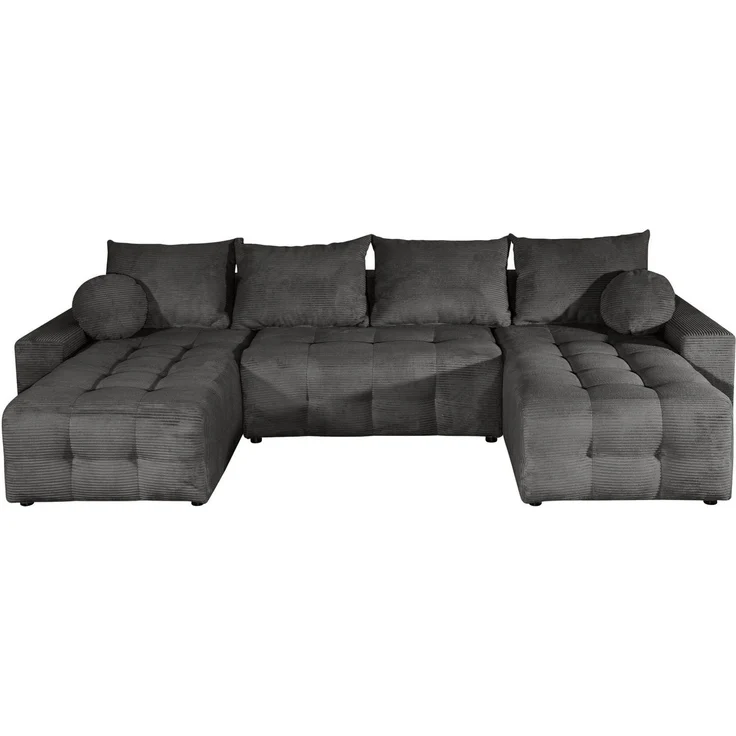 OTTO home Wohnlandschaft Jessy U-Form, B: 313 cm, in Cord & weiteren Bezügen, Schlaffunktion, Bettkasten, Tonnentaschenfederkern-Polsterung – Bild 2