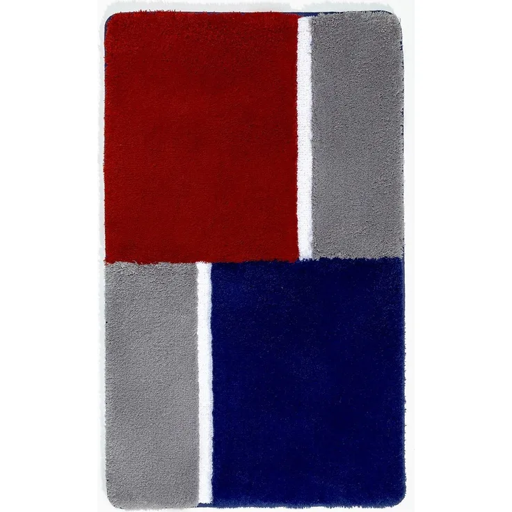 GRUND a.s. Badematte MONOPOLI BL 70x120 cm rot Badteppich Badvorleger Duschvorleger Duschmatte Badeteppich
