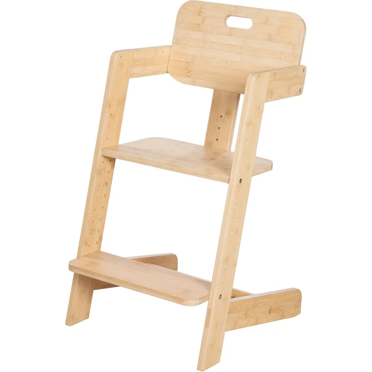 roba Babyhochstuhl Nature Up - Hochstuhl aus FSC®-zertifiziertem Bambus Holz - Mitwachsend mit abnehmbarem Essbrett - 3-Punkt-Gurt - Bis 70 kg belastbar - Natur – Bild 9