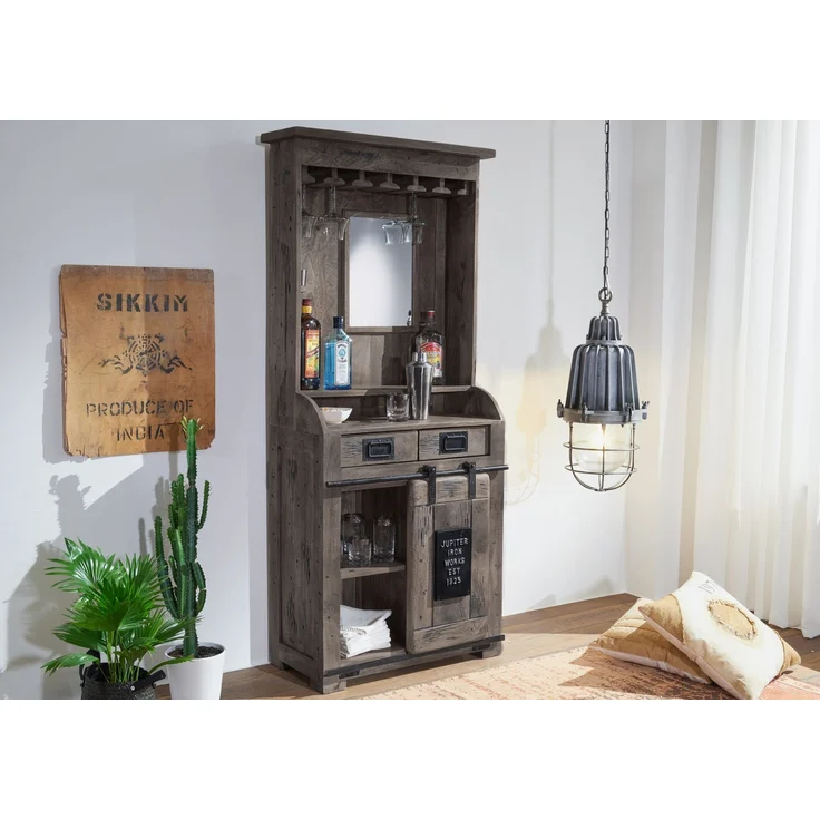 Bar Mango 75x35x170 grau lackiert RAILWAY #241 – Bild 5