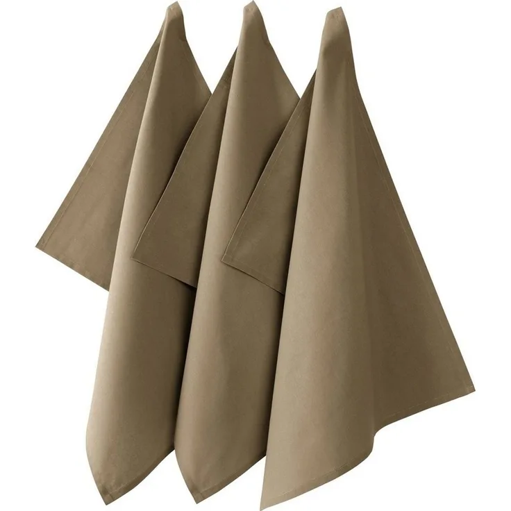 REDBEST Geschirrtuch Geschirrtuch "Seattle" 3er-Pack, Baumwolle Uni