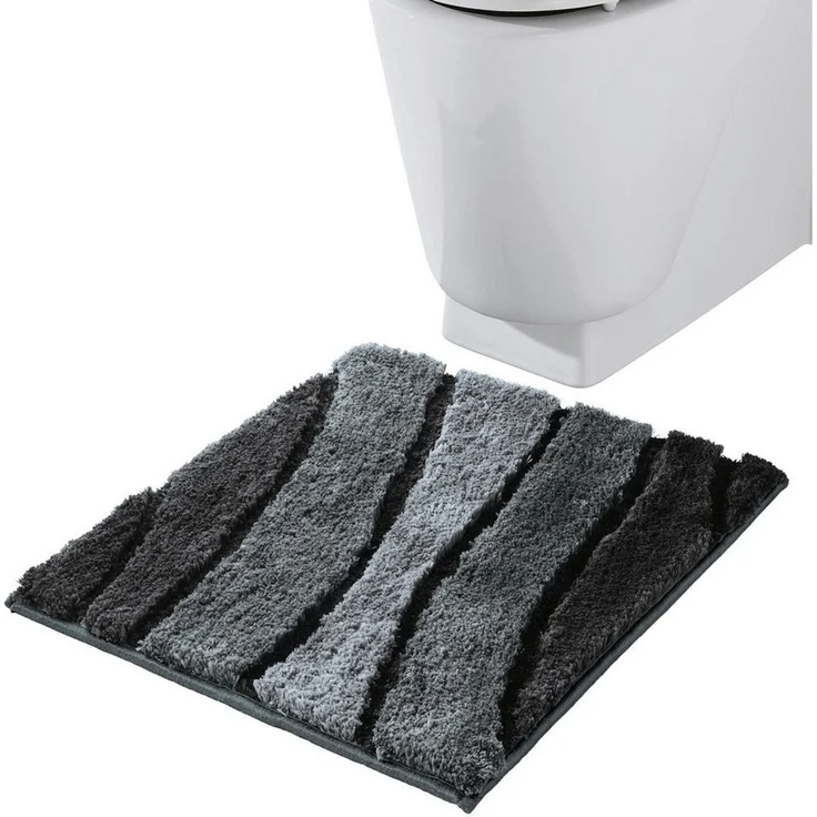 REDBEST Badematte WC-Vorlage "Louisville", Höhe 20 mm, eckig, Streifen – Bild 5