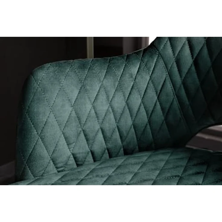 riess-ambiente Barhocker PARIS petrol / schwarz-gold (Einzelartikel, 1 St), Samt · mit Armlehne · Metall · Esszimmer · Retro – Bild 6