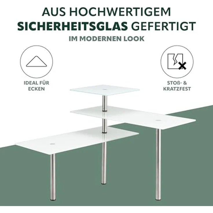 bremermann Küchenregal Eckregal, aus Glas und rostfreiem Edelstahl – Bild 6