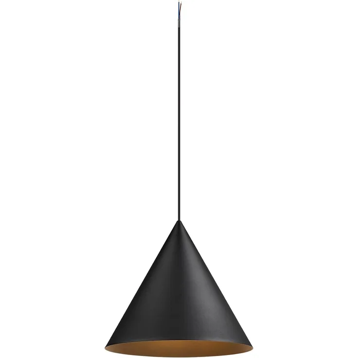 SLV MAGICO 38, Pendelleuchte, E27, Pendellänge 180cm, 1x max. 10W, matt schwarz - Pendelleuchten