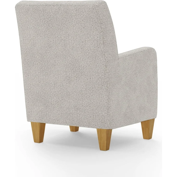 Cavadore Sessel Vida / Polstersessel im trendigen Design / 74 x 93 x 81 / Chenille, Naturweiß – Bild 4