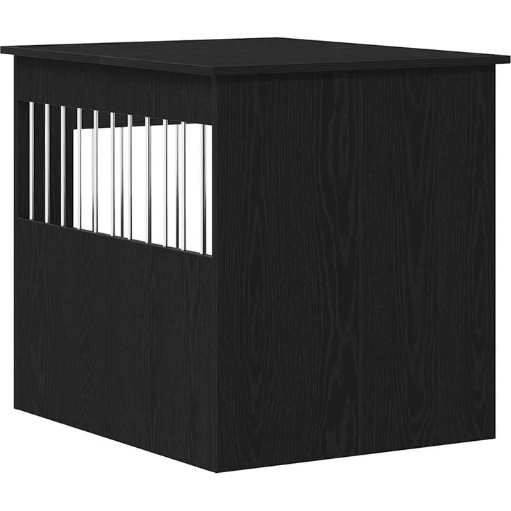 vidaXL Hundebox Möbel Schwarze Eiche 64,5x80x71 cm Holzwerkstoff 862177 – Bild 8