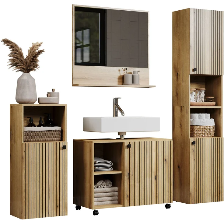 Badmöbel Set Bliss in Evoke Eiche 180 cm – Bild 5