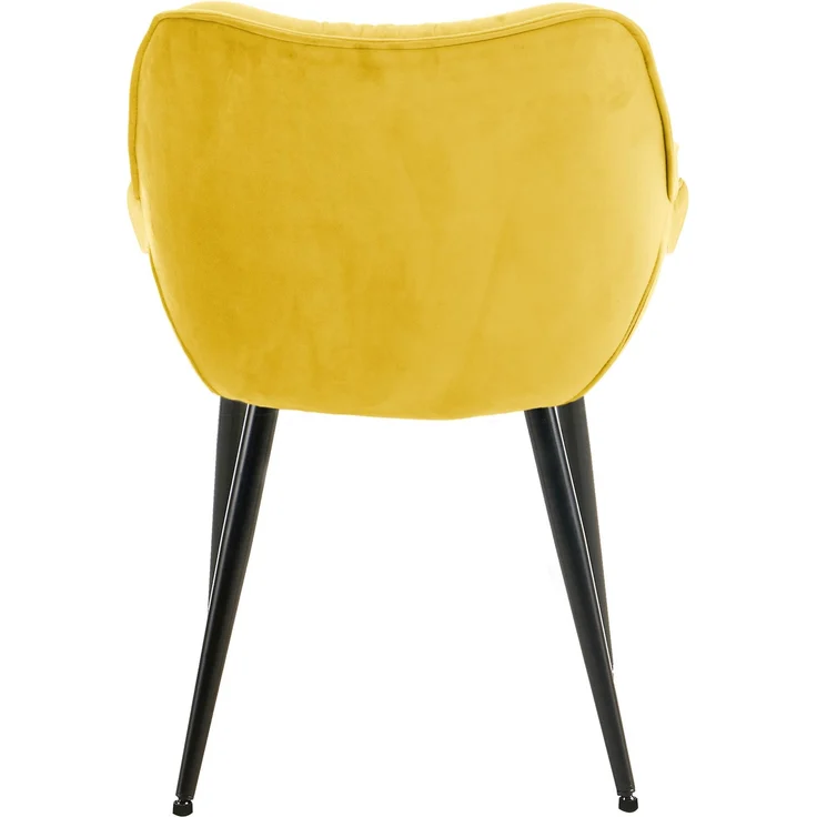 CLP Stuhl Tanna Samt Gesteppt,gelb – Bild 5