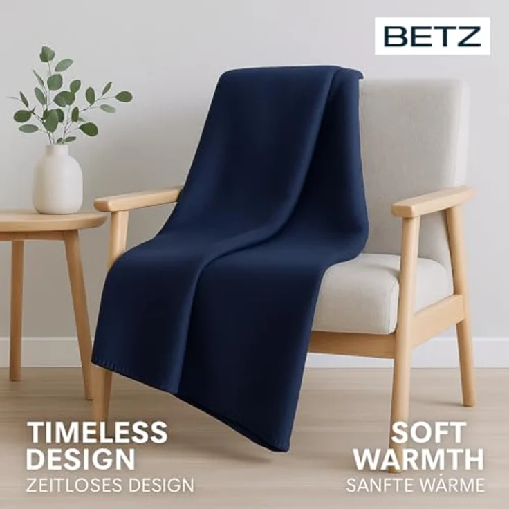 Wohndecke 4 Stück Fleecedecke Kuscheldecke Größe 130 x 170 cm, Betz – Bild 7