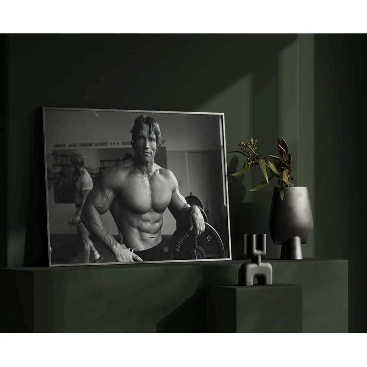 JUSTGOODMOOD Poster Premium ® Arnold Schwarzenegger · Gym · Bodybuilding · ohne Rahmen, Poster in verschiedenen Größen Verfügbar, Poster, Wandbild – Bild 3
