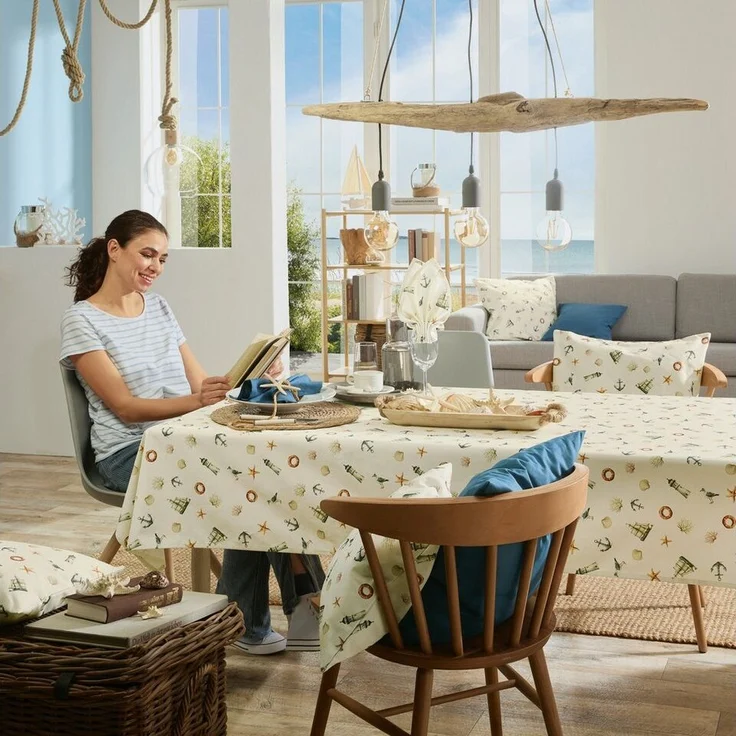 Erwin Müller Tischdecke Tischdecke, Baumwolle Motiv – Bild 2