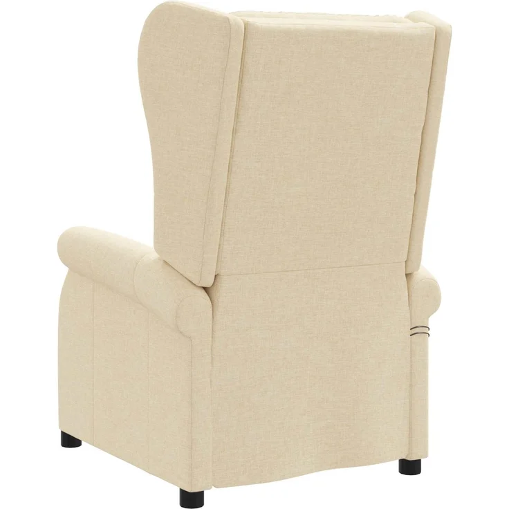vidaXL Wing Back elektrischer Massagesessel Creme Stoff 3460298 – Bild 6