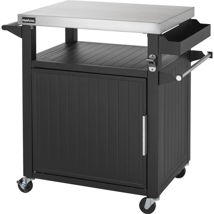 Primaster Grillwagen Napa L Universal 1-türig 90x90 cm schwarz – Bild 1