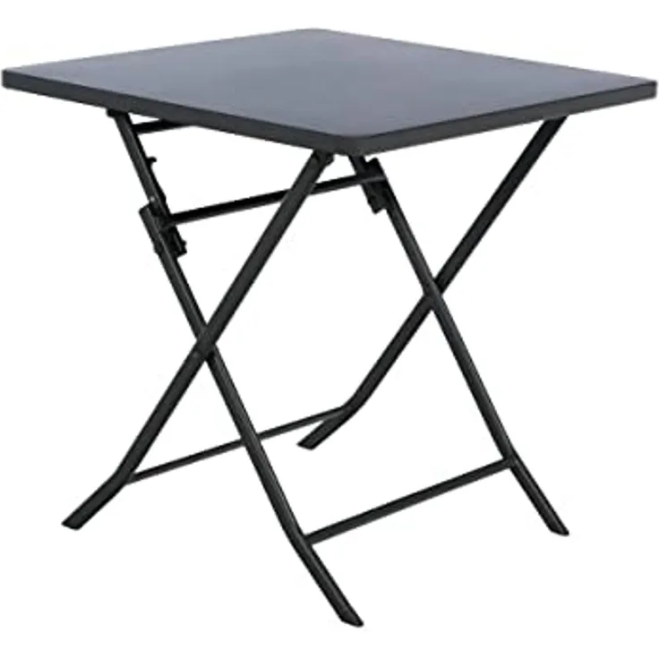 Hespéride - Quadratischer klappbarer Gartentisch Greensboro Graphitgrau - 2 Plätze - Graphitgrau