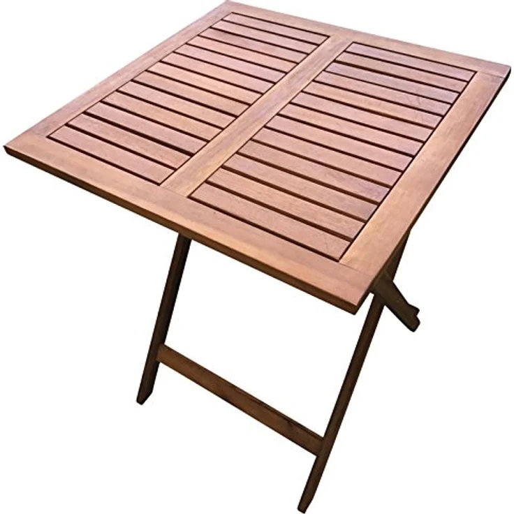 Klapptisch Bistrotisch Holztisch, klappbar aus Akazienholz – Bild 2