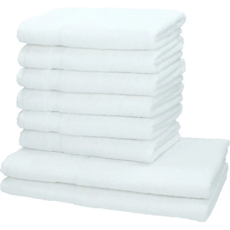 Betz Handtuch Set 8-tlg. Palermo Farbe weiß, 100% Baumwolle (Set) – Bild 5