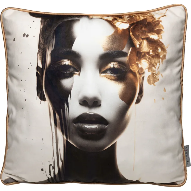 Kissenhülle GOLDEN LADY BH 45x45 cm gold
