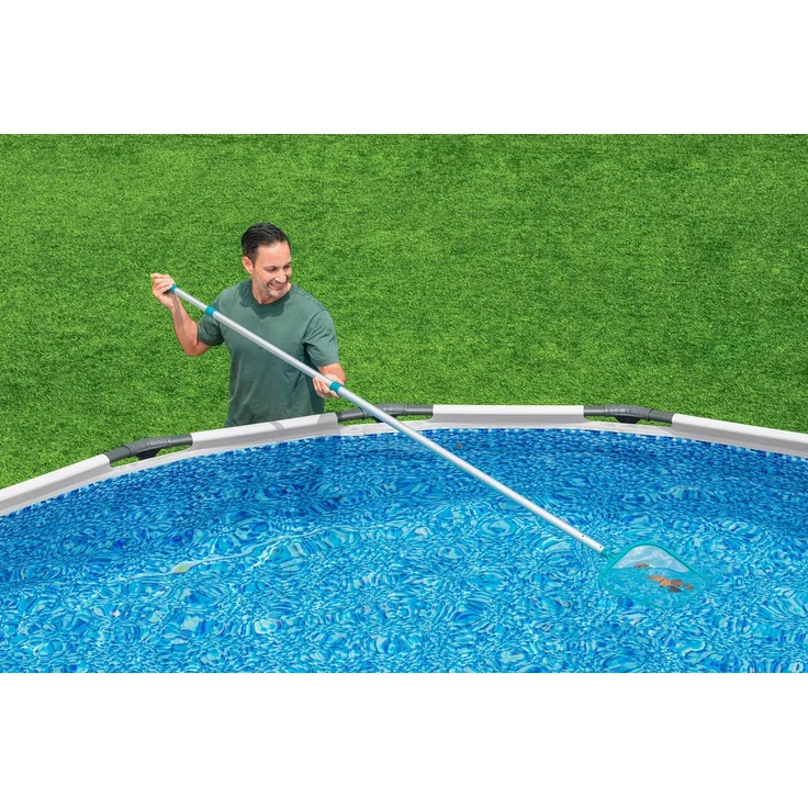 Bestway | Teleskopstangen Set mit Poolkescher AquaScoop | 360 cm | Feinmaschig für eine effiziente Oberflächenreinigung | Poolreinigung für Pool, Planschbecken & Whirlpool – Bild 9