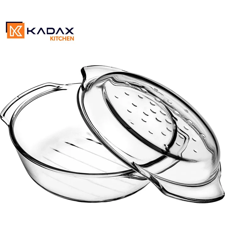 KADAX Runde Auflaufform mit Deckel 2,4L – Bild 8