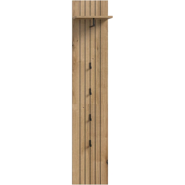 Garderobepaneel (B/H/T: 31x160x27 cm) in Evoke Oak Nachbildung – Bild 3