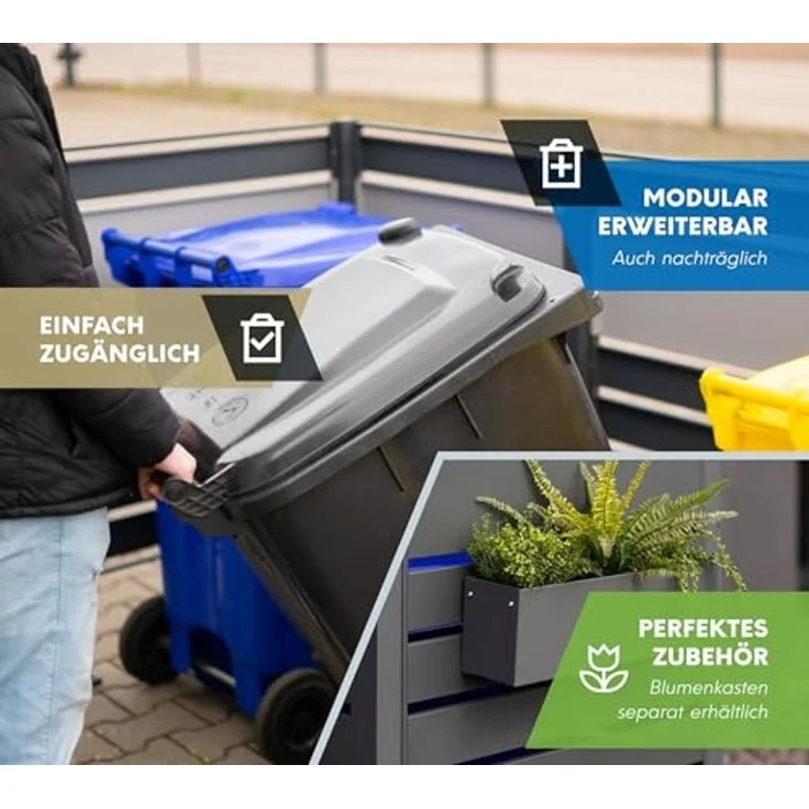 Westmann Metall Mülltonnenverkleidung Planum | – Bild 6