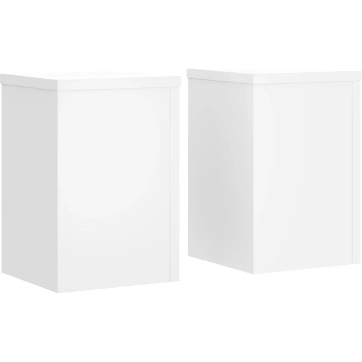 vidaXL Pflanzenständer 2 Stk. Weiß 25x25x35 cm Holzwerkstoff 852906 – Bild 2