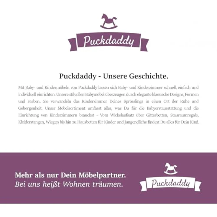 Puckdaddy GmbH Wickelaufsatz Lijan (108x10x80cm) für IKEA Hemnes Kommoden, Wickelaufsatz für IKEA Hemnes Kommode – Bild 7
