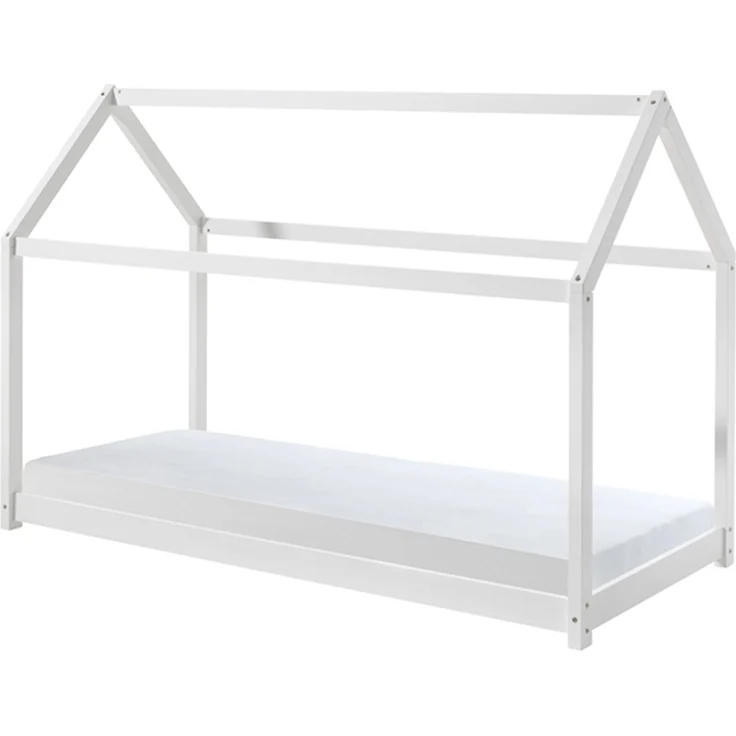 Vipack Hausbett, Holz weiß, 90x200 cm – Bild 1