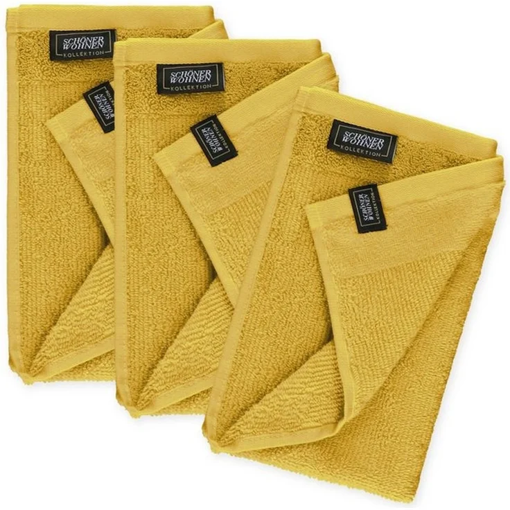 SCHÖNER WOHNEN-Kollektion Gästehandtücher Sense, Frottee (3-St), mit Velourborte, hautschmeichelnde Airtouch Qualität, super weich – Bild 3