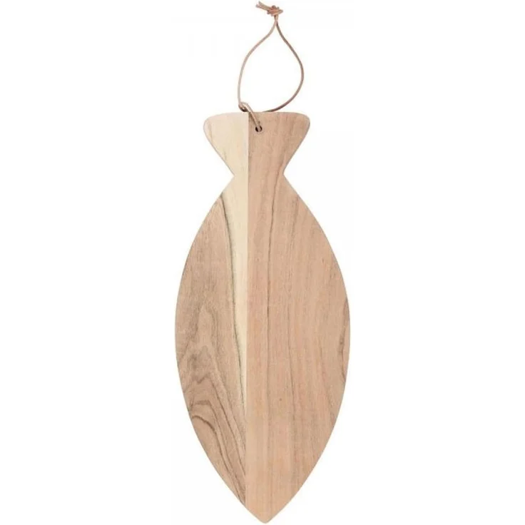 Ib Laursen - Schneidebrett Servierbrett Fisch Länglich 20x47cm Holz 17100-00