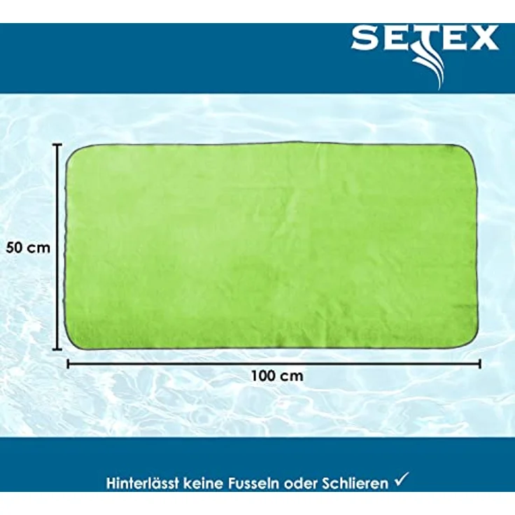 SETEX Sporthandtuch SETEX Sporttuch aus Evolon®, Evolon® (1-St), Komfort & Haltbarkeit: Hypoallergenes Evolon® - sanft zur Haut – Bild 5