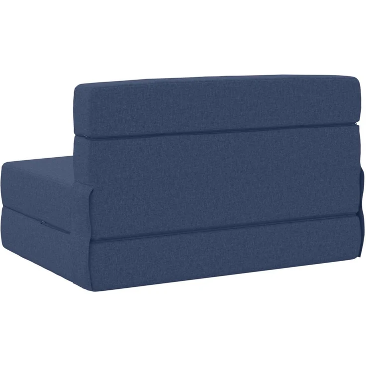 vidaXL Klappsofa Bett Blau 190 x 100 x 15 cm Stoff 900107 – Bild 4